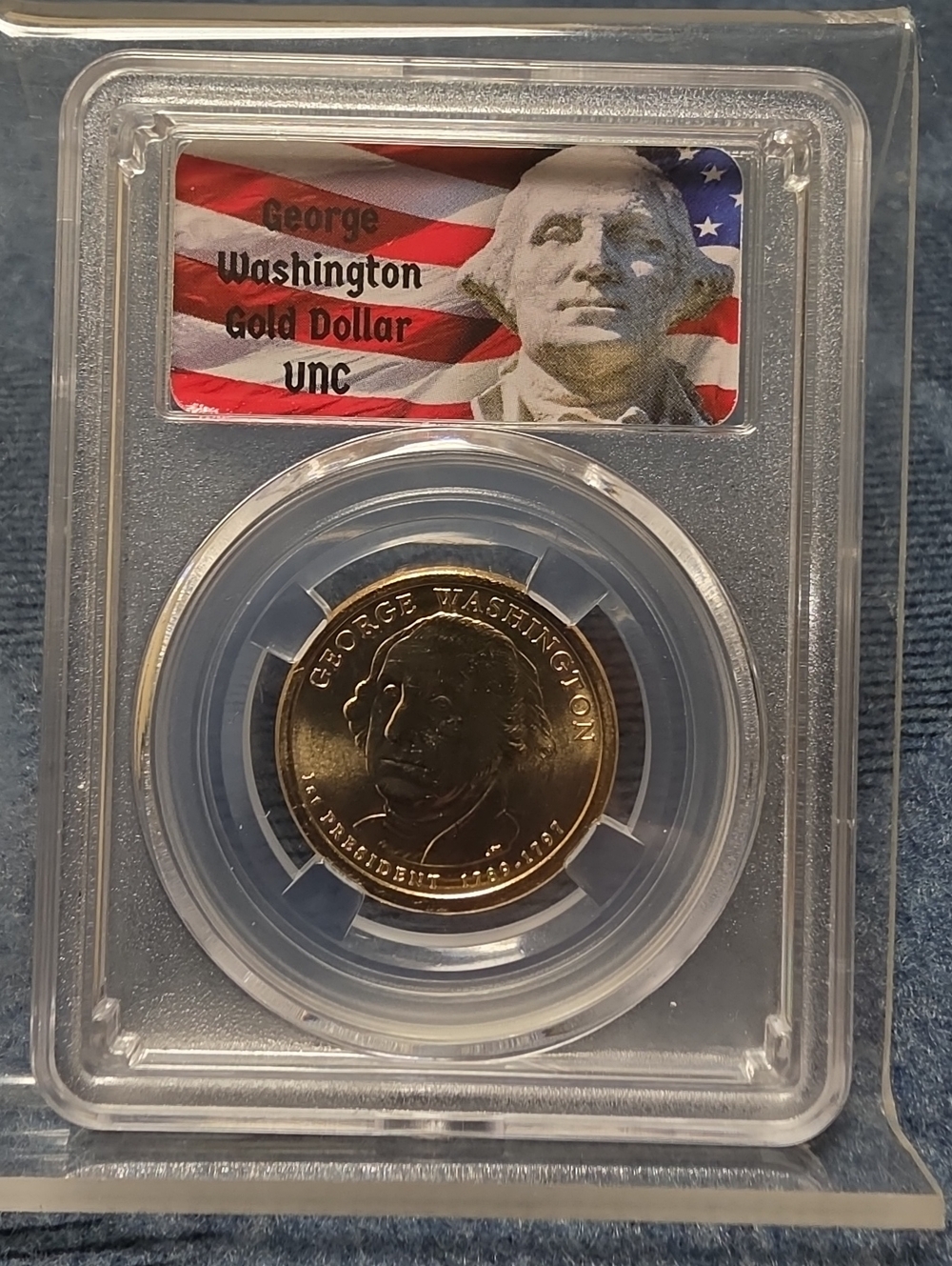 Unc Gold Plated Commemorative Coin in Protective Case
